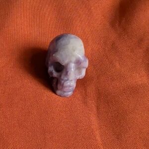 Polished Amethyst Crystal Skull Accent - Home Accents Decor 12g